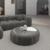 Bouclé Couchtisch Circle Valora