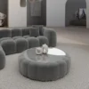 Samtstoff Couchtisch Circle Valora