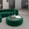 Samtstoff Couchtisch Circle Valora