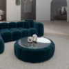 Samtstoff Couchtisch Circle Valora