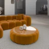 Samtstoff Couchtisch Circle Valora