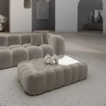 Samtstoff Couchtisch Rectangle Valora