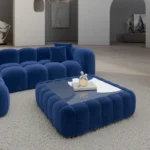 Samtstoff Couchtisch Square Valora