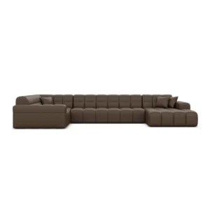 product category leather genuine u shape sofas