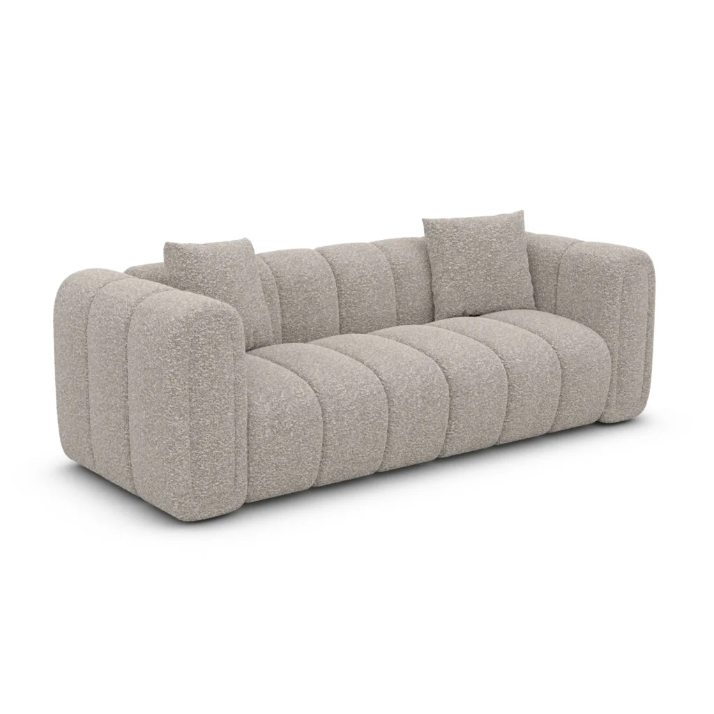 Bouclé 2-Sitzer Couch Amoria