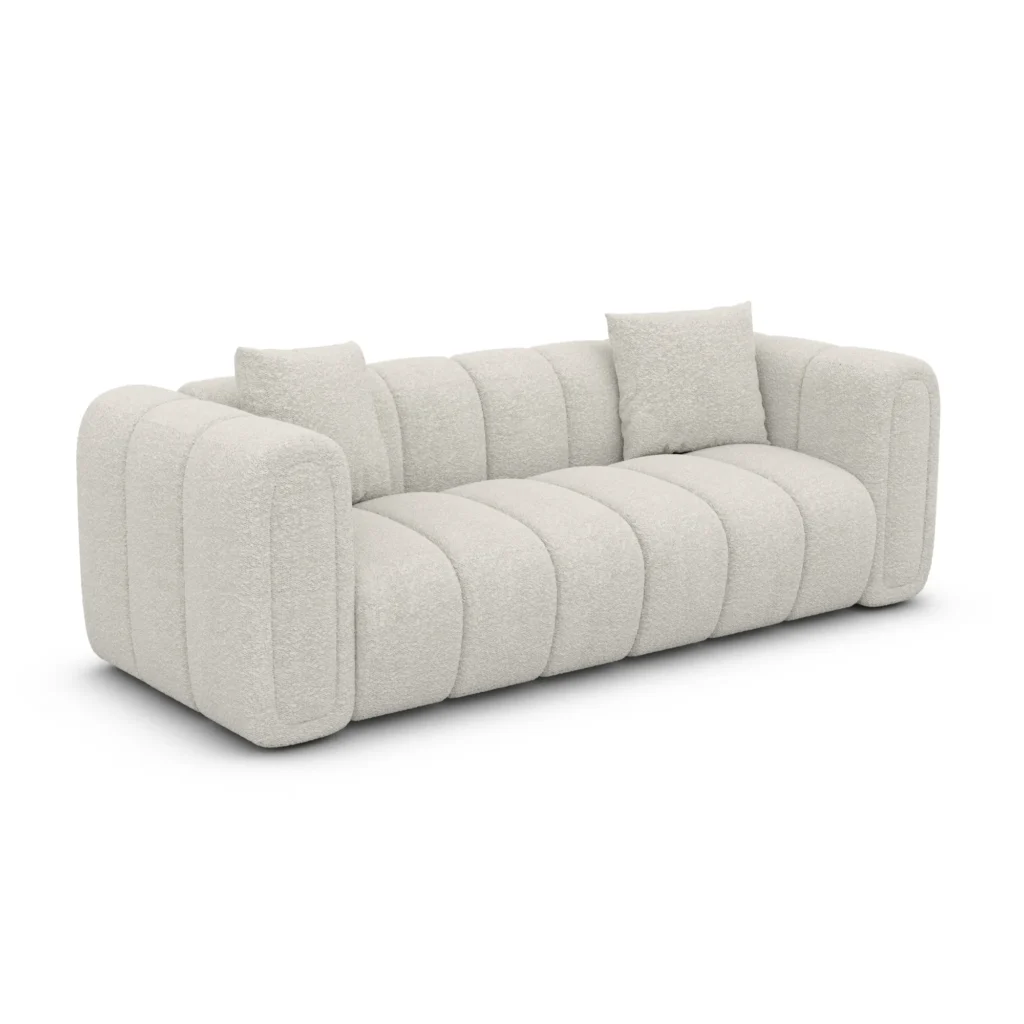 Bouclé 2-Sitzer Couch Amoria