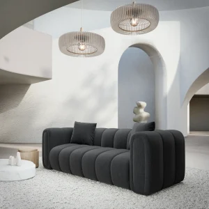 Strukturstoff 2-Sitzer Couch Amoria