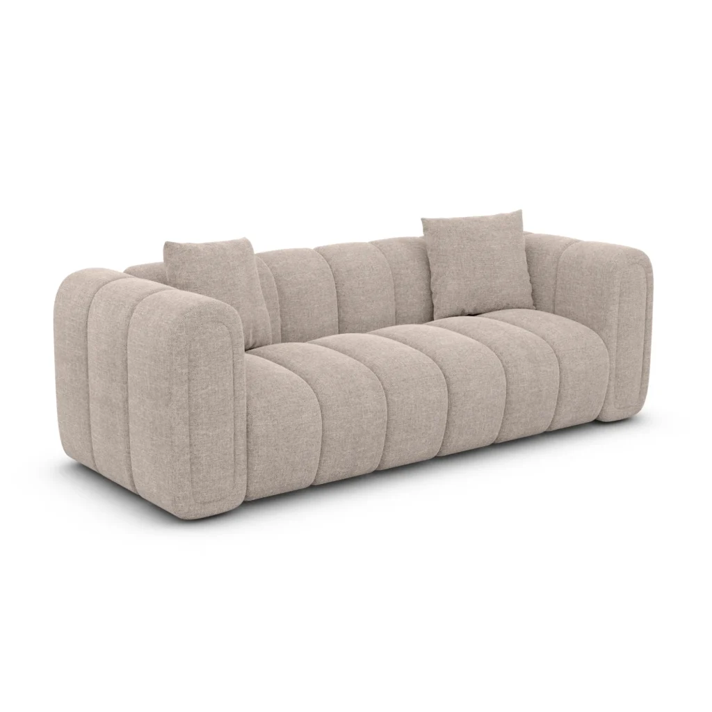Strukturstoff 2-Sitzer Couch Amoria