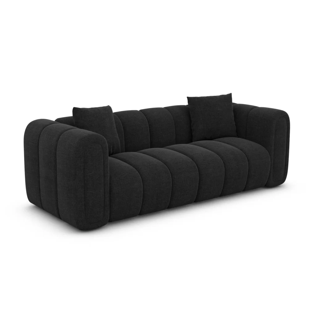 Strukturstoff 2-Sitzer Couch Amoria