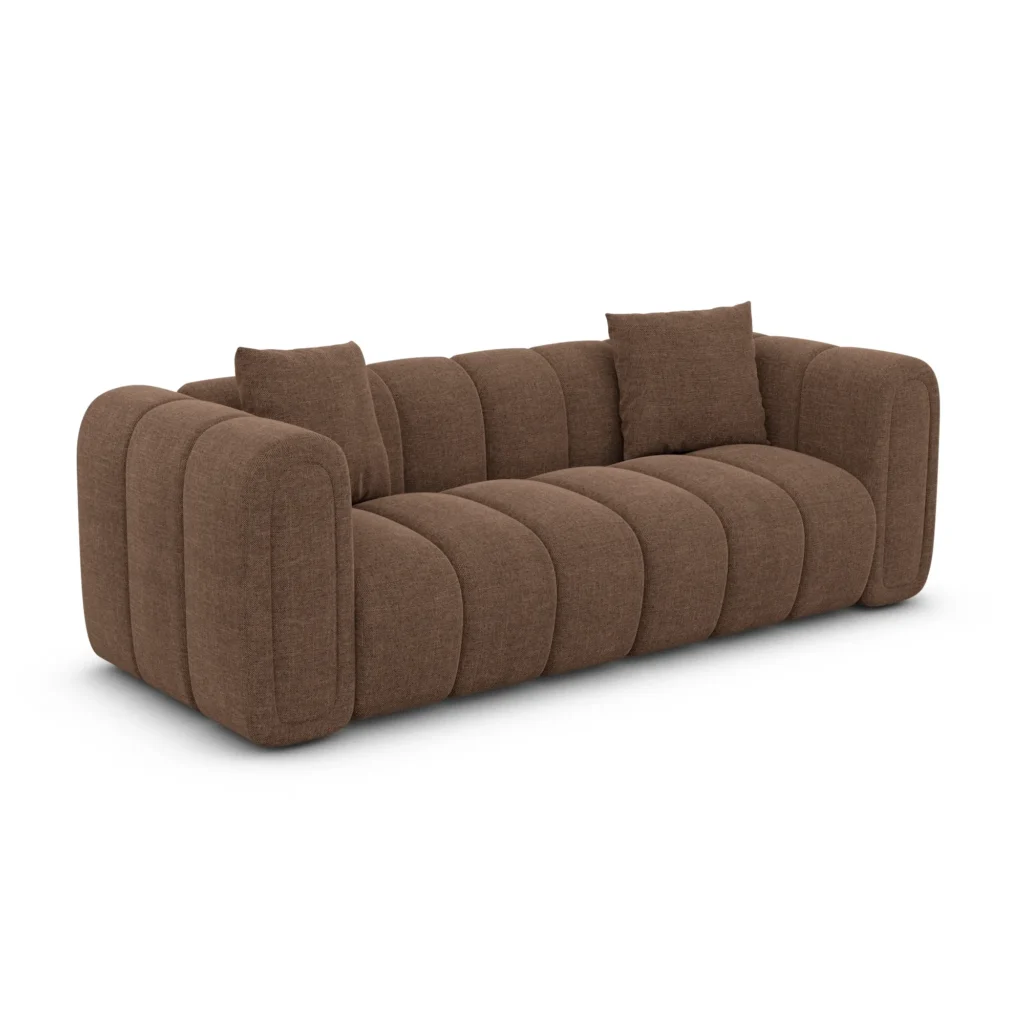 Strukturstoff 2-Sitzer Couch Amoria
