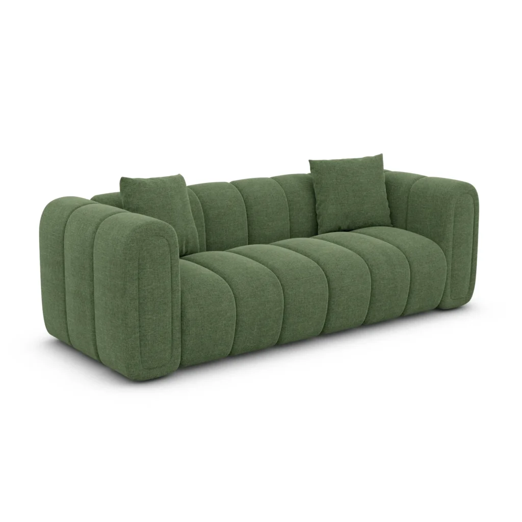 Strukturstoff 2-Sitzer Couch Amoria