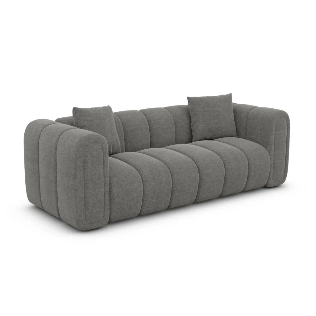 Strukturstoff 2-Sitzer Couch Amoria