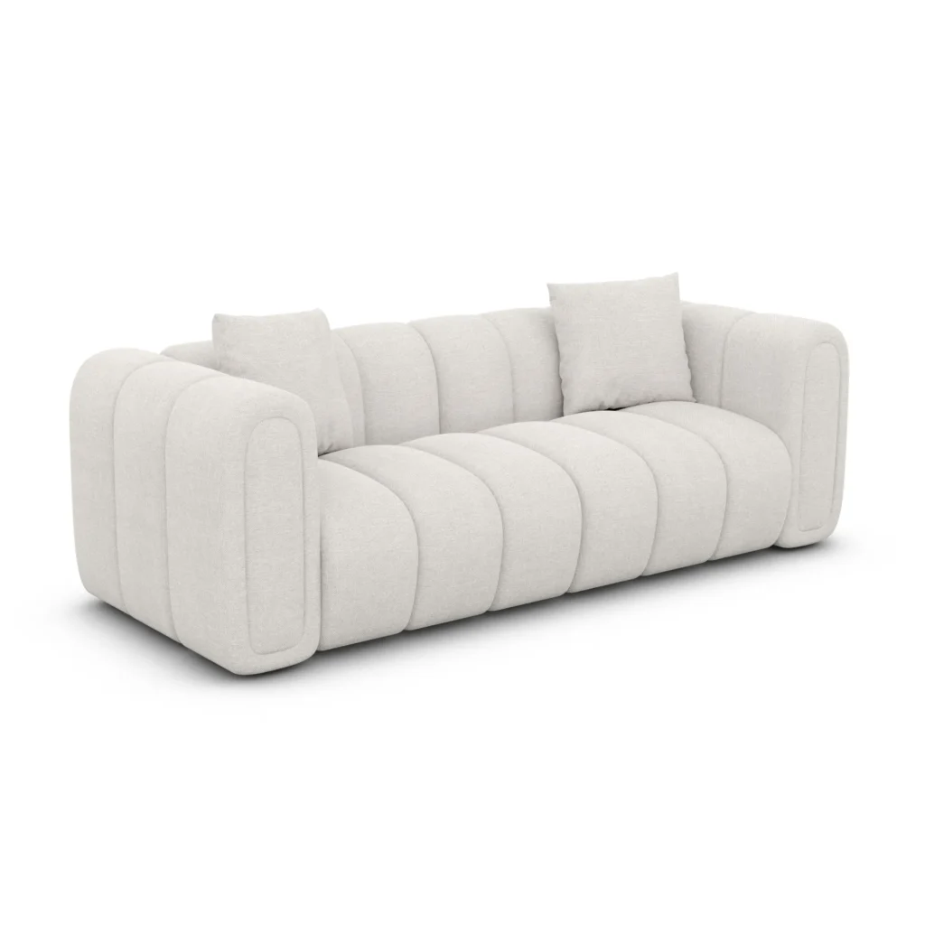 Strukturstoff 2-Sitzer Couch Amoria