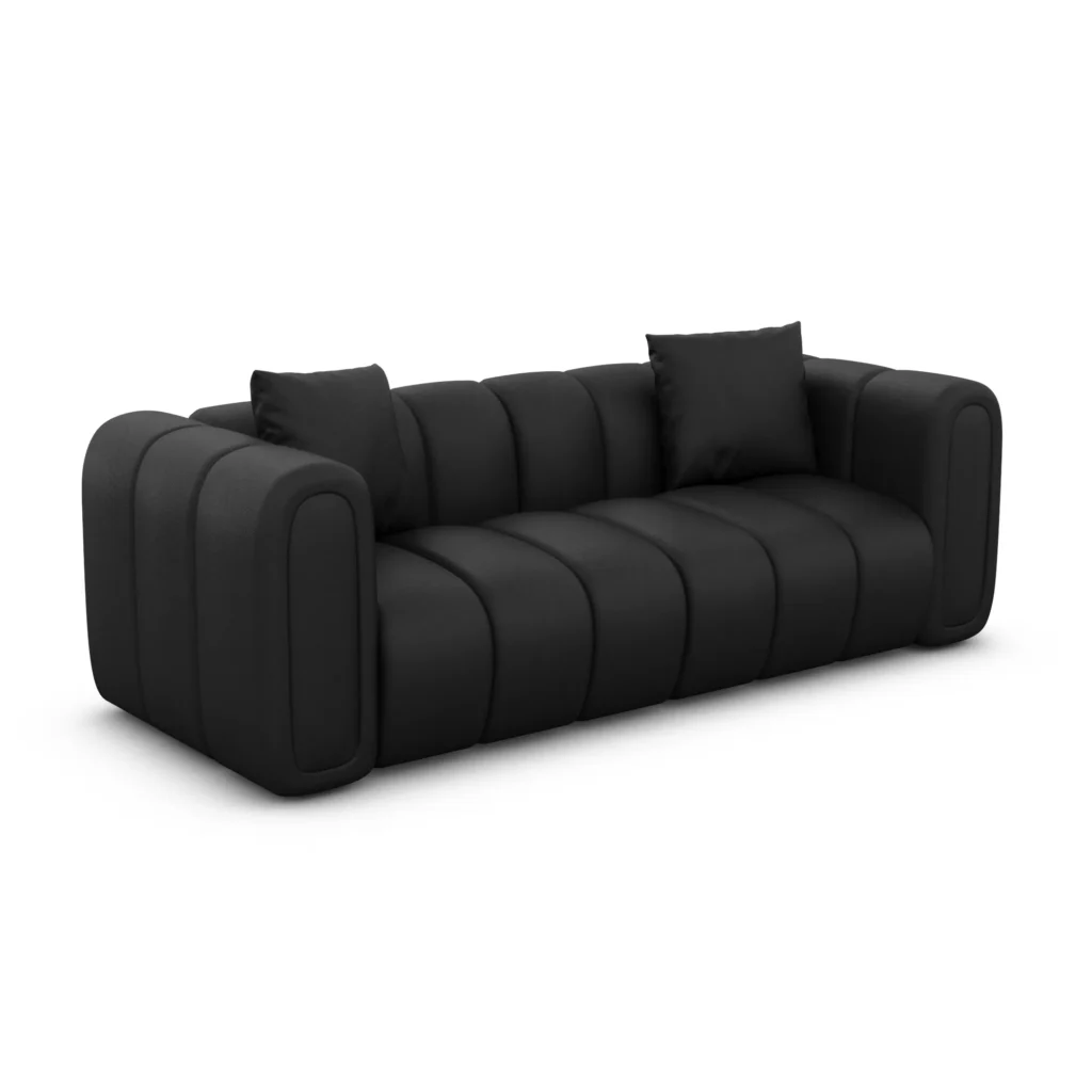 Kunstleder 2-Sitzer Couch Amoria