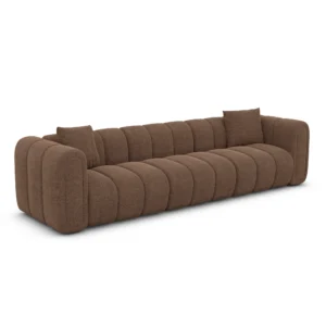Strukturstoff 3-Sitzer Couch Amoria