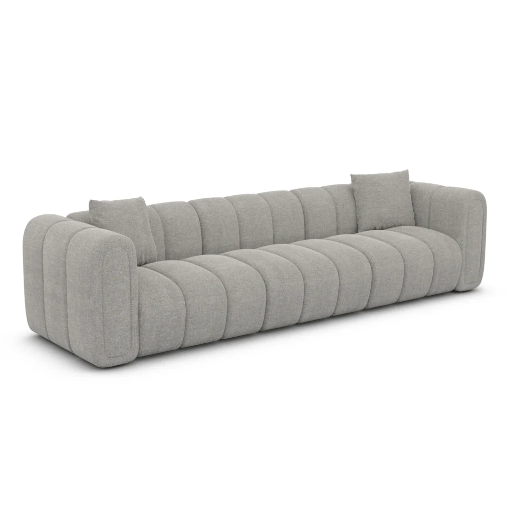 Strukturstoff 3-Sitzer Couch Amoria