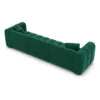 Samtstoff 3-Sitzer Couch Amoria