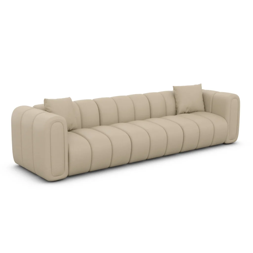 Echtleder 3-Sitzer Couch Amoria