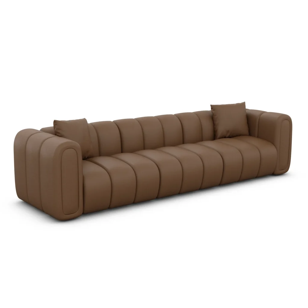 Kunstleder 3-Sitzer Couch Amoria