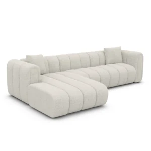 Bouclé L-Form Sofa Amoria