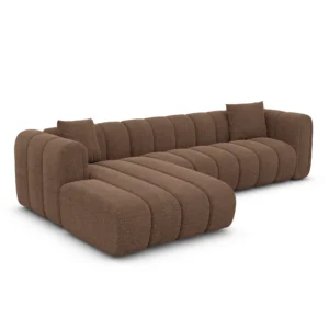 Strukturstoff L-Form Sofa Amoria