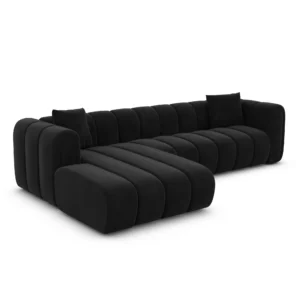 Samtstoff L-Form Sofa Amoria