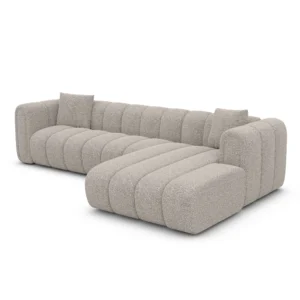 Bouclé L-Form Sofa Amoria