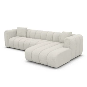 Bouclé L-Form Sofa Amoria