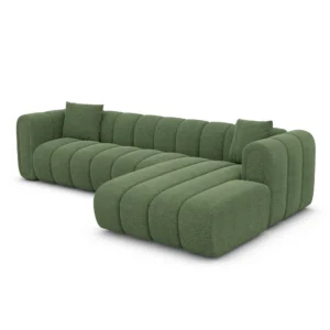 Strukturstoff L-Form Sofa Amoria