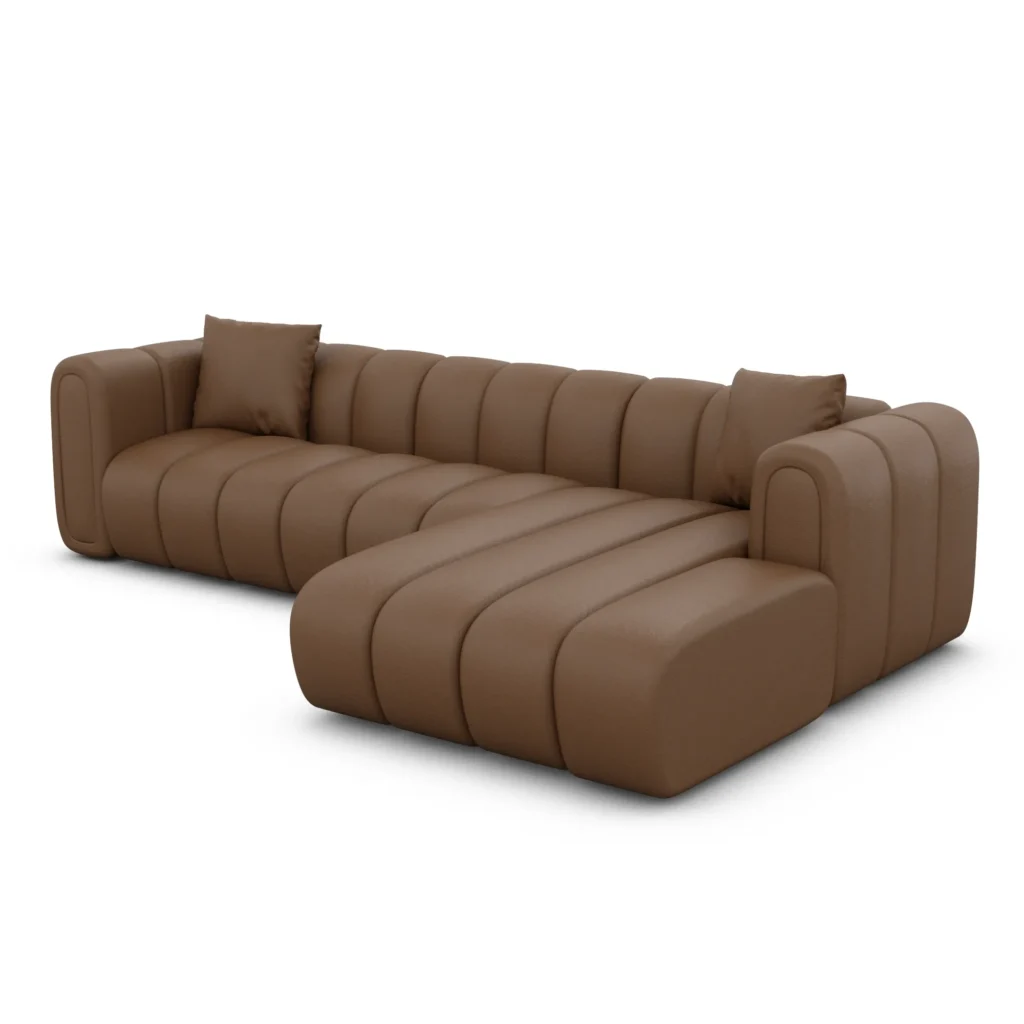 Echtleder L-Form Sofa Amoria