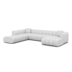 Kunstleder U-Form XXL Lounge Wohnlandschaft Amoria