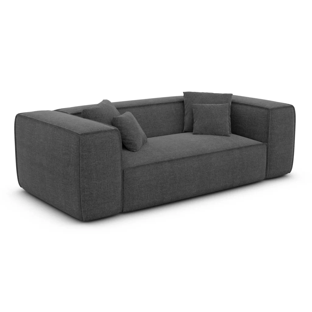 Strukturstoff 2-Sitzer Couch Arelia