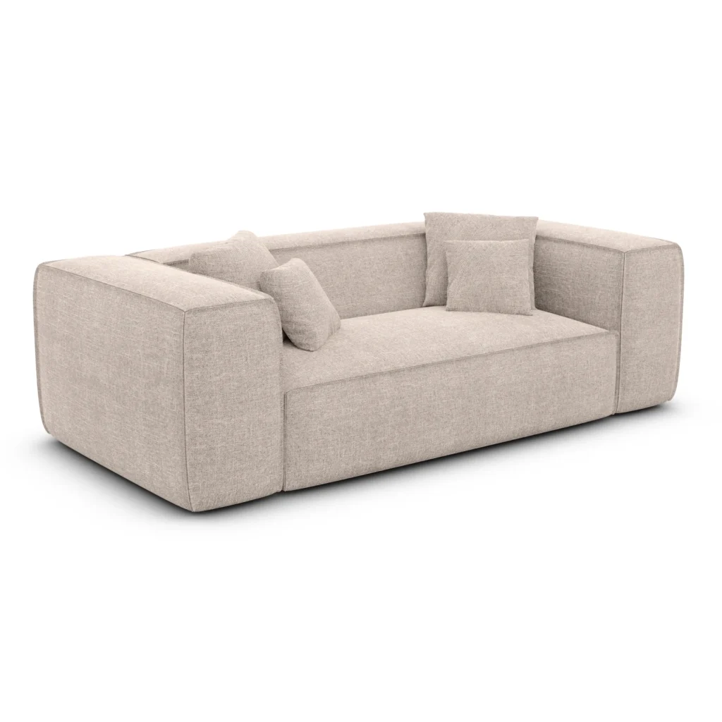 Strukturstoff 2-Sitzer Couch Arelia