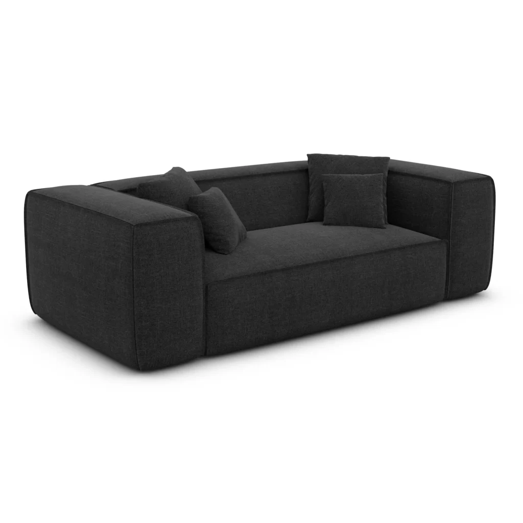 Strukturstoff 2-Sitzer Couch Arelia