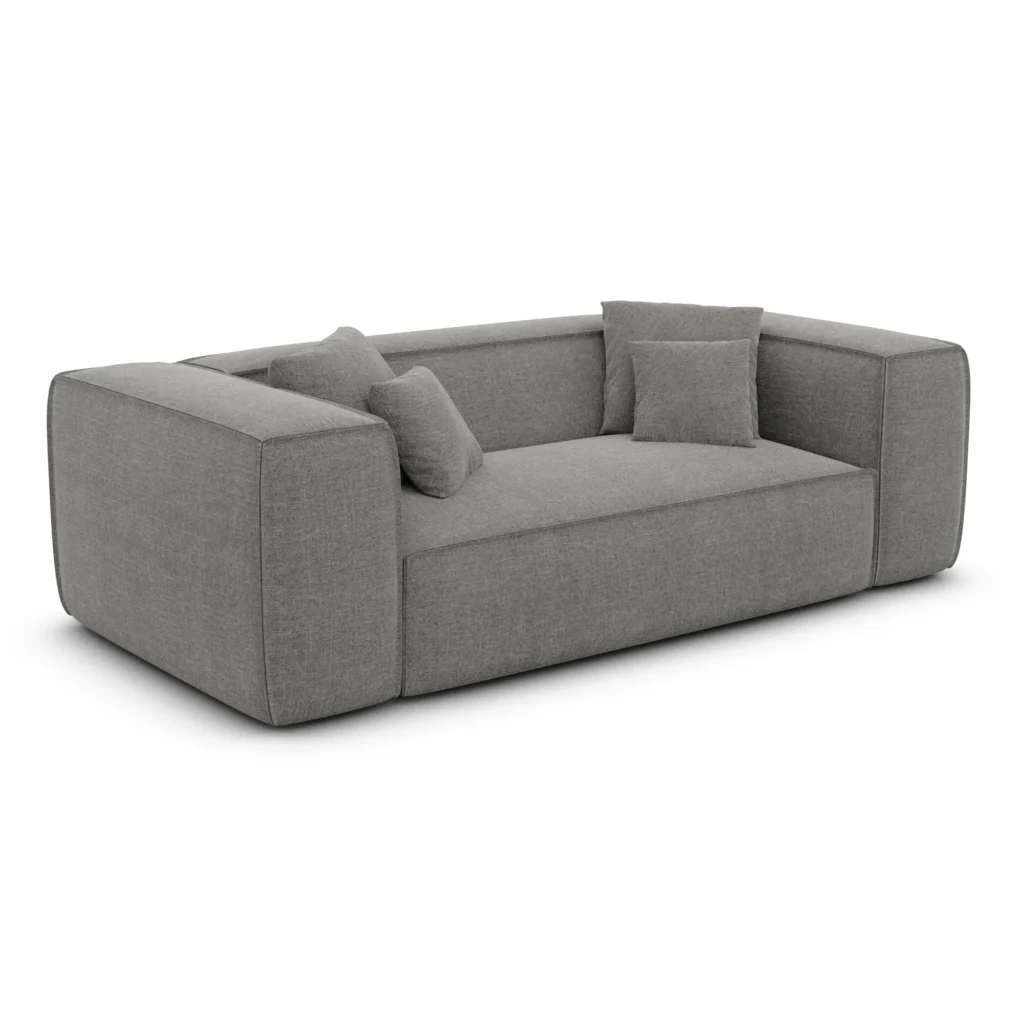 Strukturstoff 2-Sitzer Couch Arelia