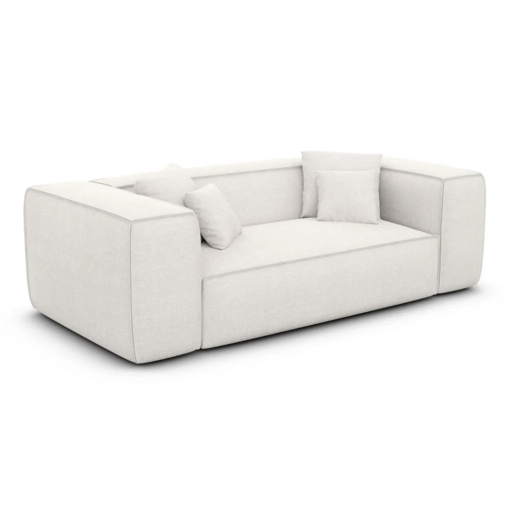 Strukturstoff 2-Sitzer Couch Arelia