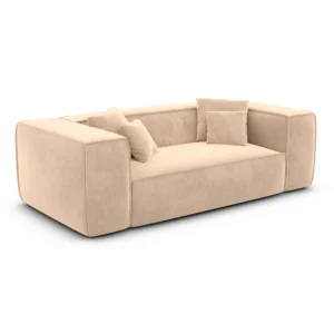 Samtstoff 2-Sitzer Couch Arelia
