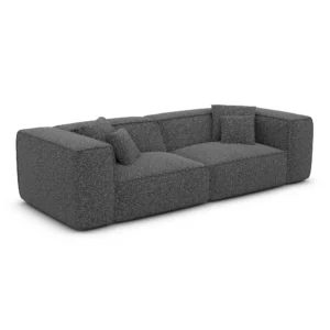 Bouclé 3-Sitzer Couch Arelia