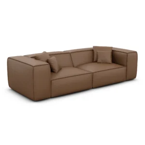 Kunstleder 3-Sitzer Couch Arelia