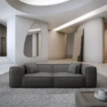 Kunstleder 3-Sitzer Couch Arelia