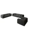 Bouclé 4-3-1-Sitzer Sofa Set Arelia