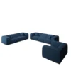 Strukturstoff 4-3-1-Sitzer Sofa Set Arelia