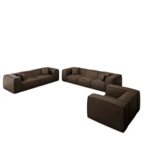 Kunstleder 4-3-1-Sitzer Sofa Set Arelia