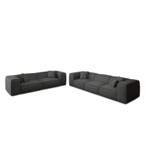 Bouclé 4-3-Sitzer Sofa Set Arelia