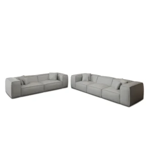 Kunstleder 4-3-Sitzer Sofa Set Arelia