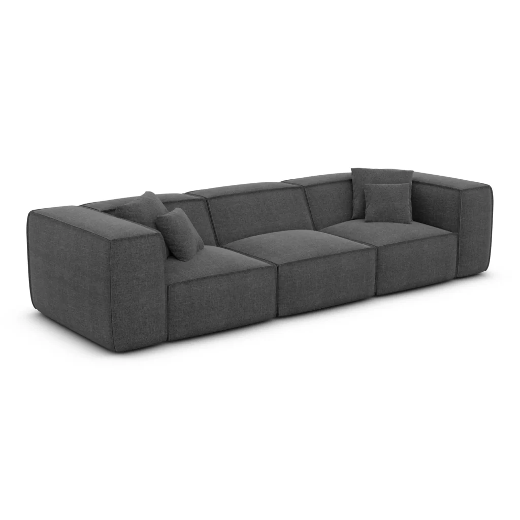 Strukturstoff 4-Sitzer Couch Arelia