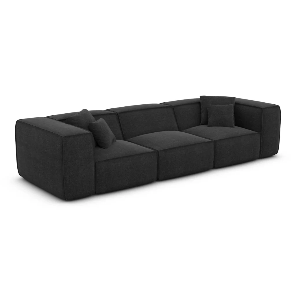 Strukturstoff 4-Sitzer Couch Arelia