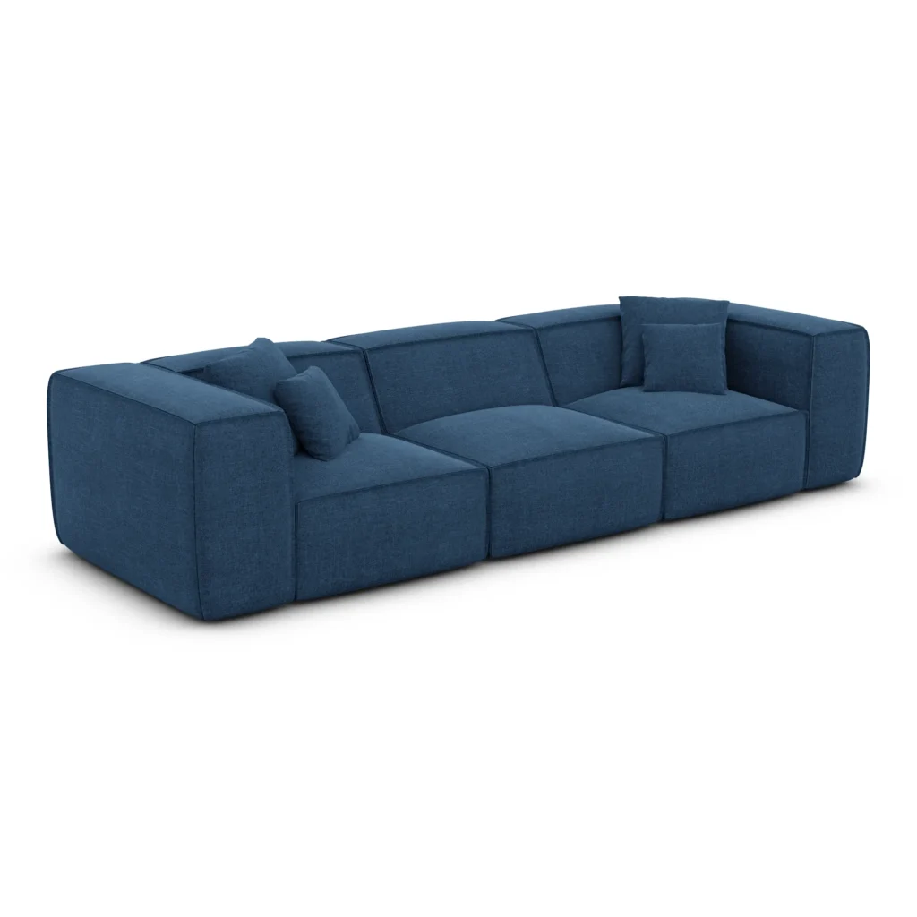 Strukturstoff 4-Sitzer Couch Arelia