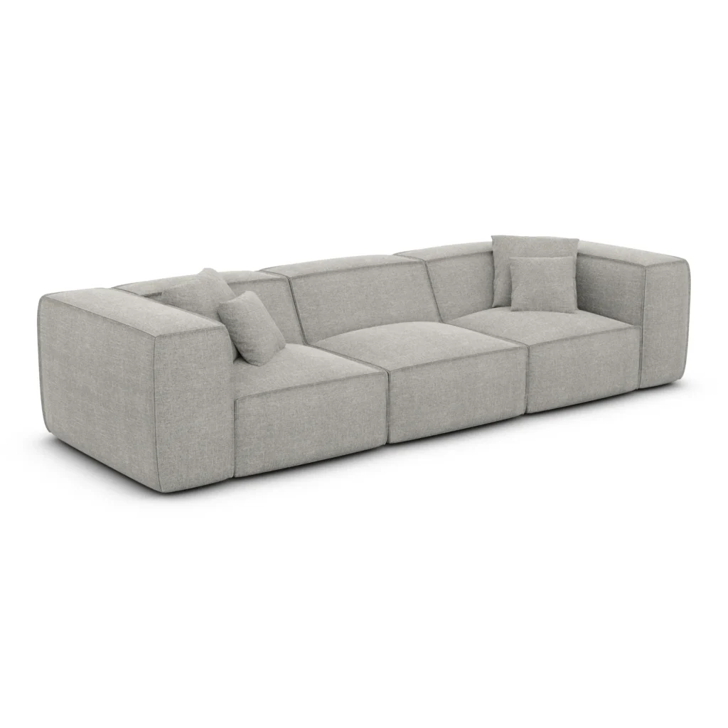 Strukturstoff 4-Sitzer Couch Arelia