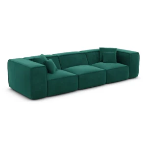 Samtstoff 4-Sitzer Couch Arelia